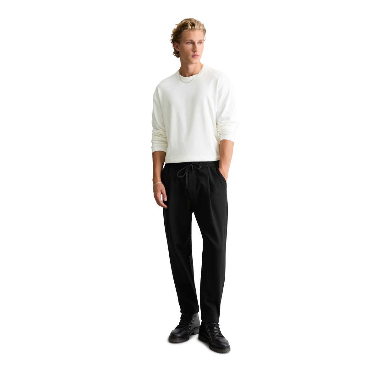 Pantalon modèle Viggo Jogger, coupe décontractée avec une ceinture élastique noir, MARC O’POLO DENIM