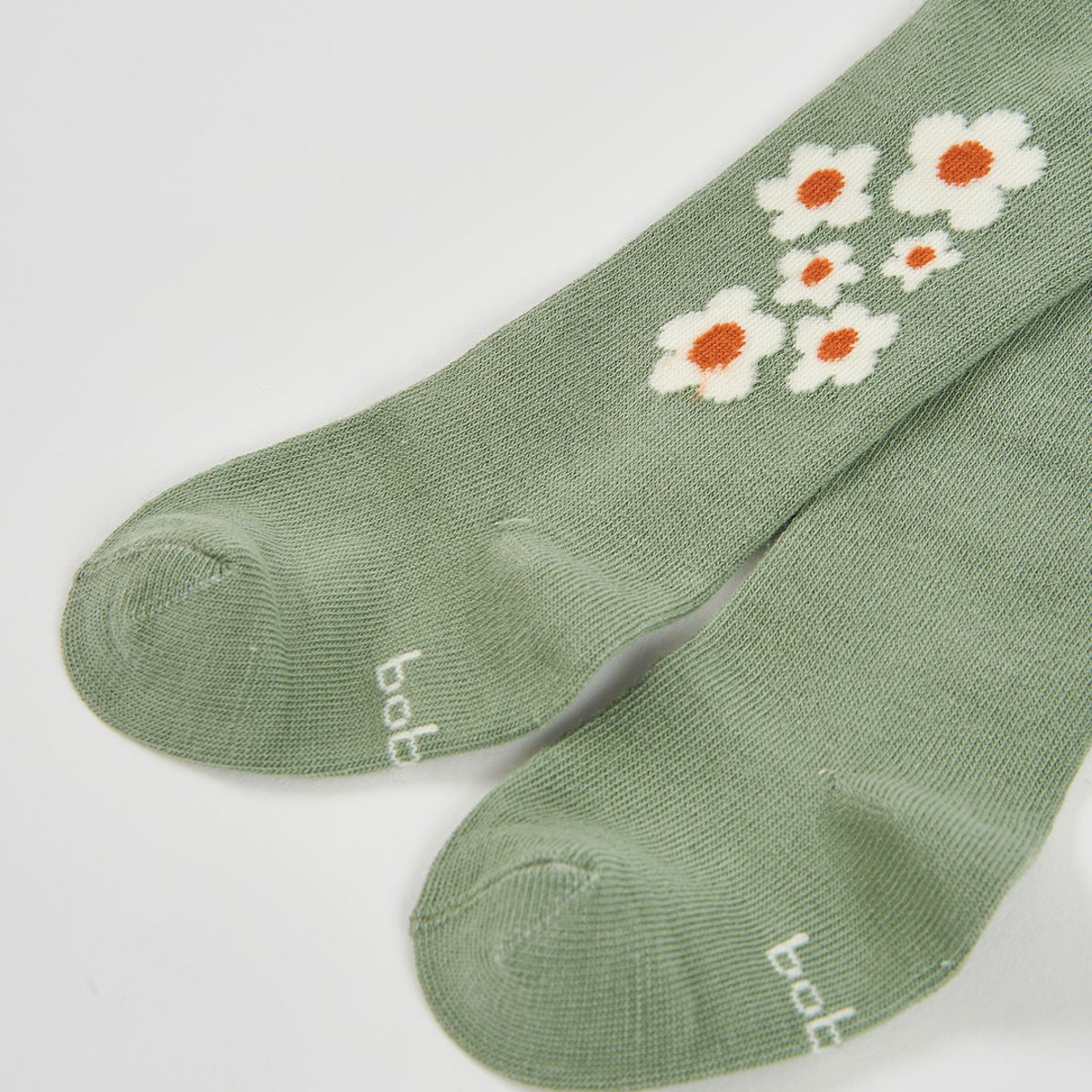 Collant imprimé fleurs vert, BOBOLI