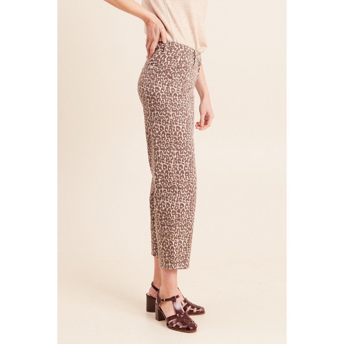 Pantalon magique Le Léger coupe barrel beige, BREAL