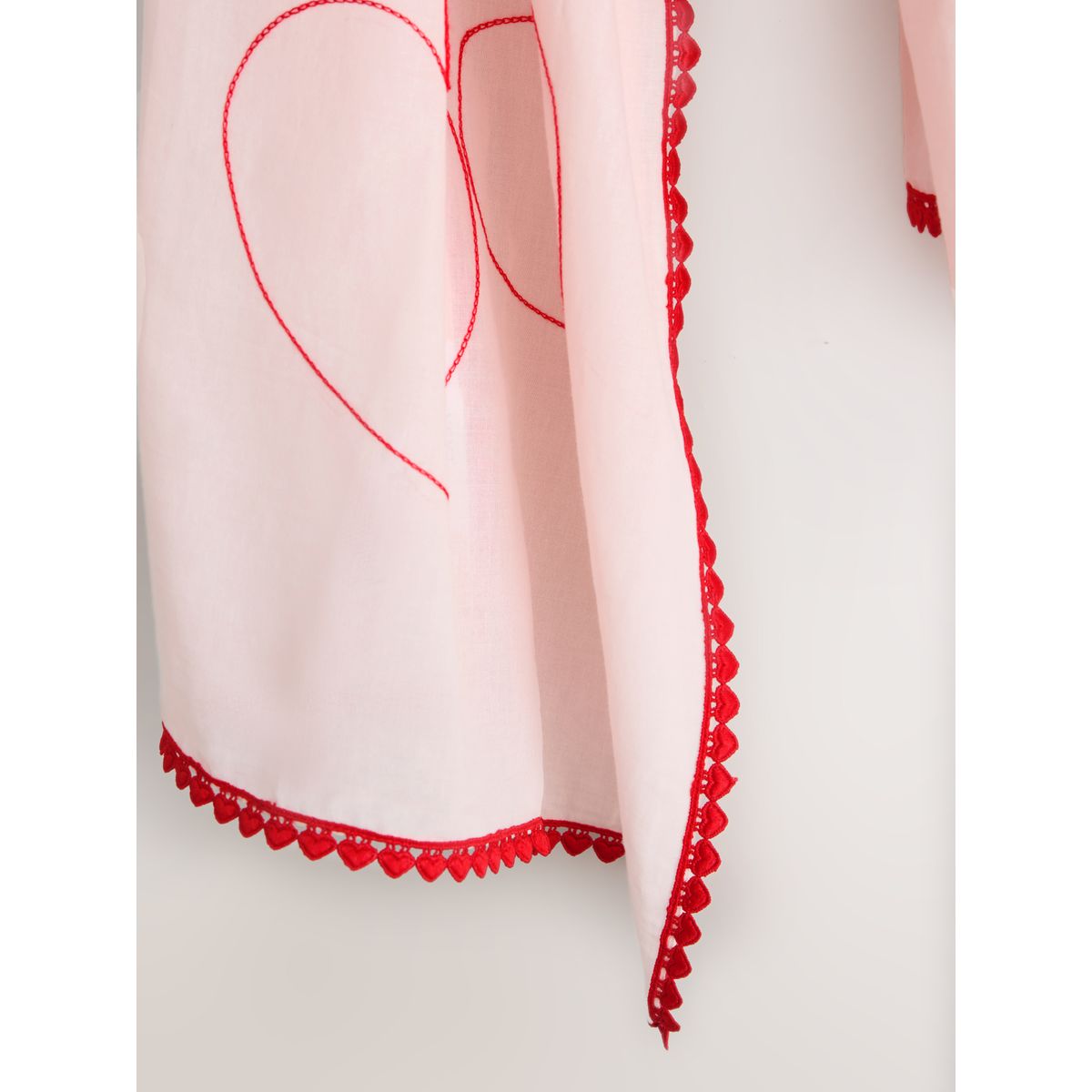 Foulard léger brodé saint-valentin rose, NEXT