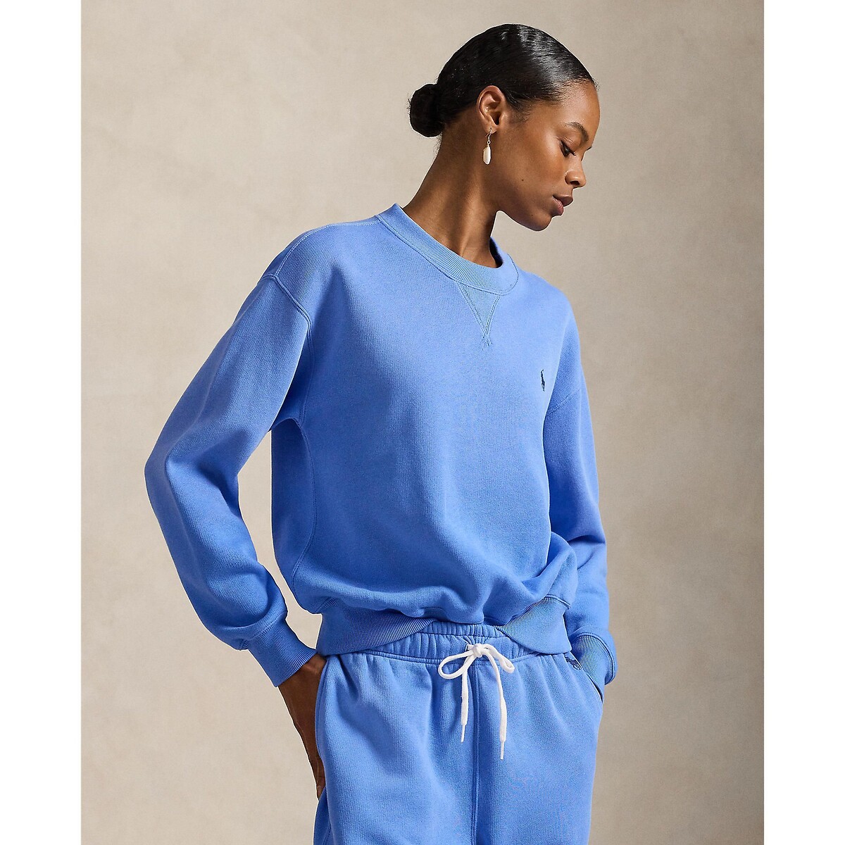 Sweat col rond manches longues bleu iris, POLO RALPH LAUREN