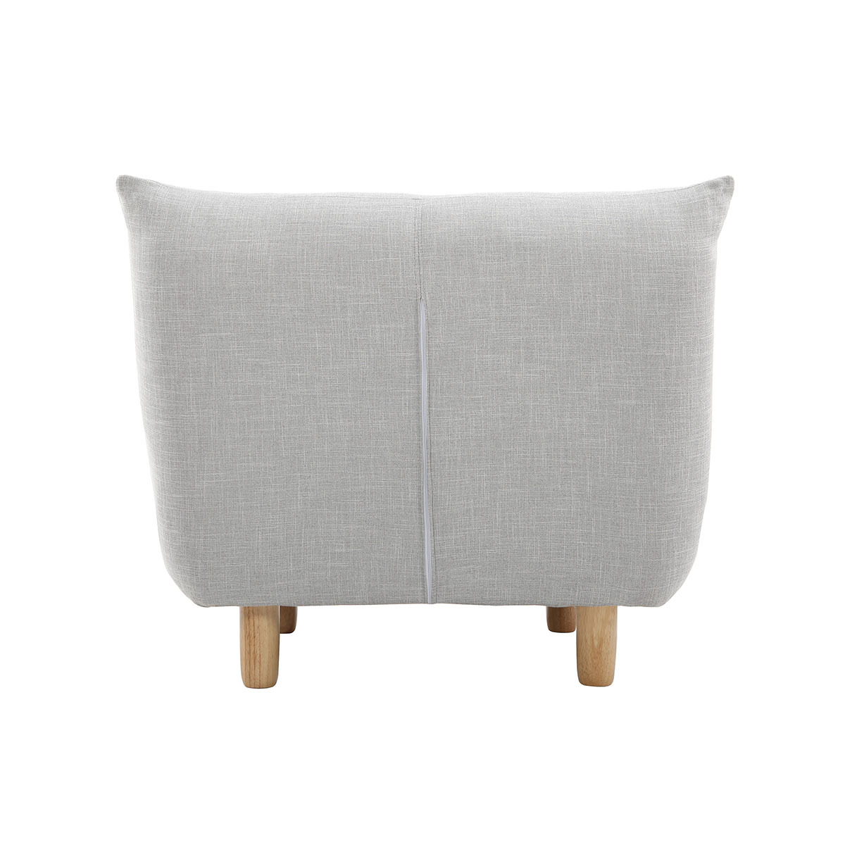 Fauteuil scandinave YUMI gris perle, MILIBOO