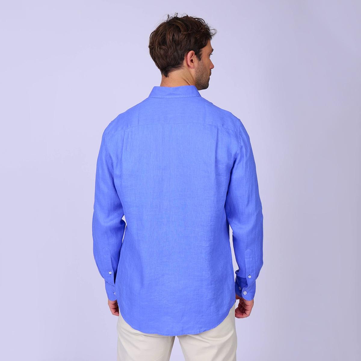 Chemise lin Gibson bleu, MISE AU GREEN