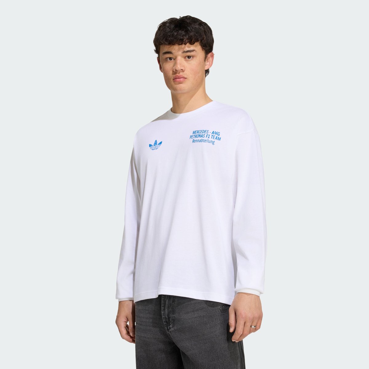 T-Shirt Manches Longues Mercedes - Amg Petronas Formula 1 Team Blue Wonder T-Shirt Manches Longues Mercedes - Amg Petronas Formula 1 Team Blue Wonder white / blue bird, adidas Performance