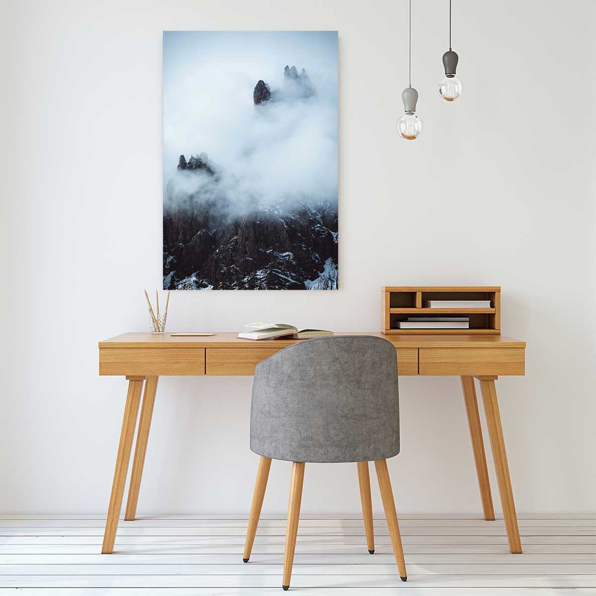 Tableau tempête dans les alpes suisses tableau alu dibond, HEXOA