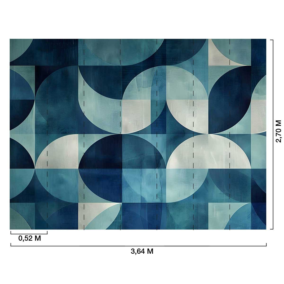 Papier peint bleu ciel intissé, HEXOA