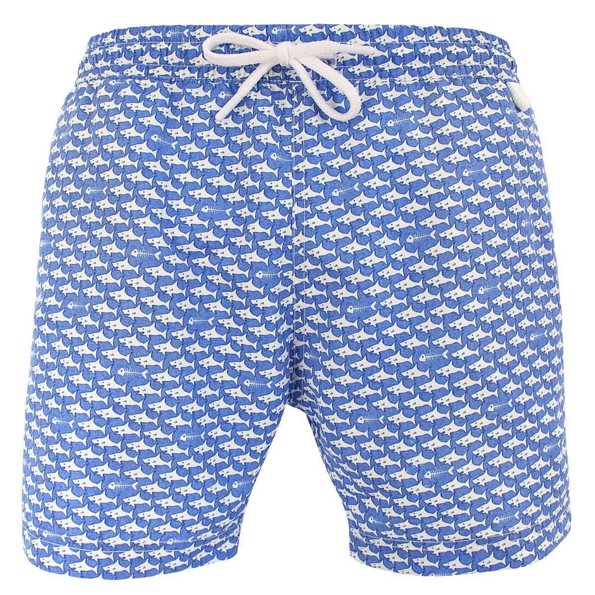 Short de bain MONTAUK 473 Shark bleu, LES LOULOUS DE LA PLAGE