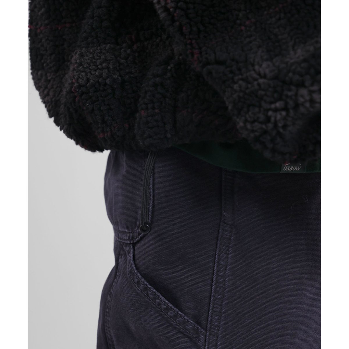 Sherpa zippée PLAID noir, OXBOW