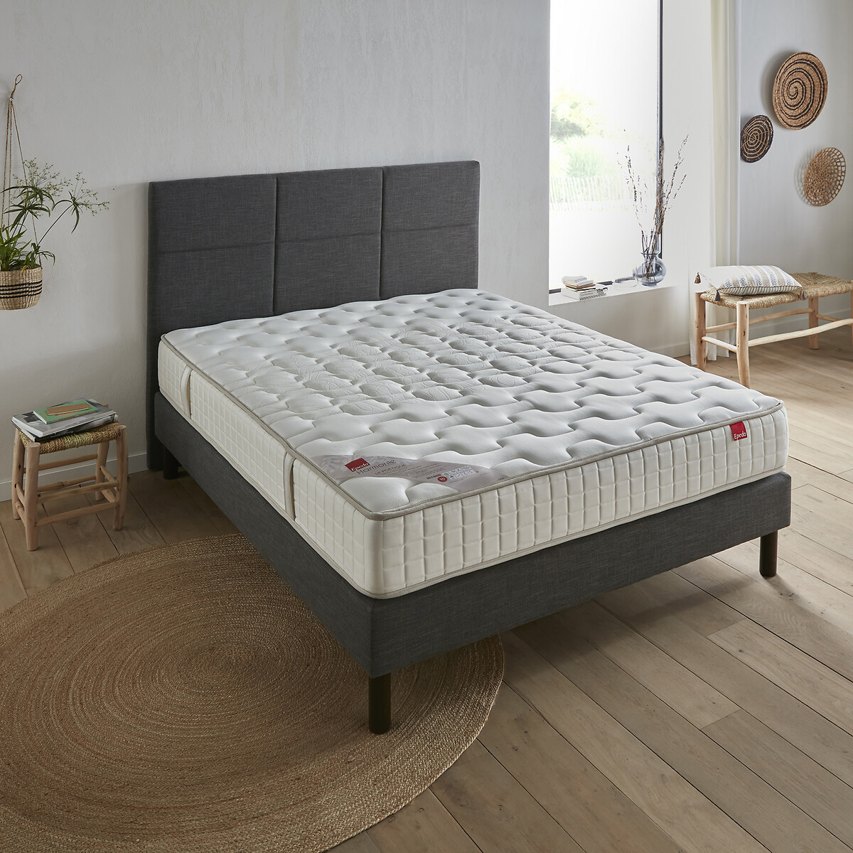 Matelas ressorts ensachés Le poétique ecru, EPEDA