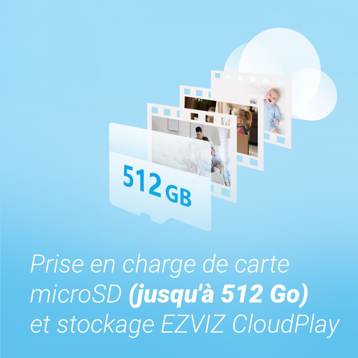 Caméra de surveillance H8c Pro 4K couleur unique, EZVIZ