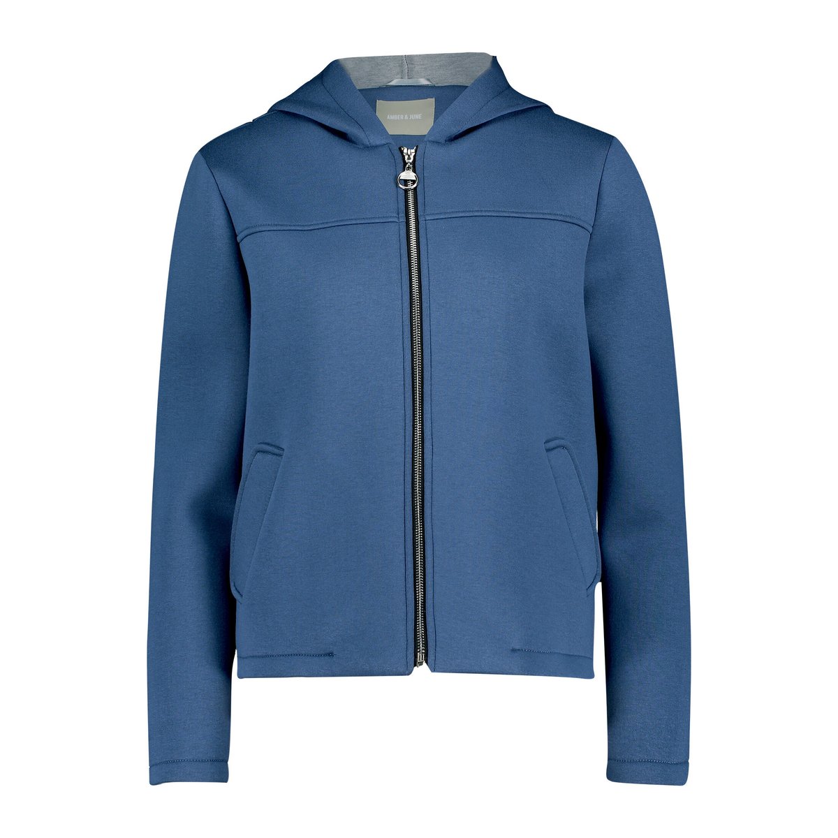 Veste de mi-saison à capuche dark indigo, AMBER & JUNE