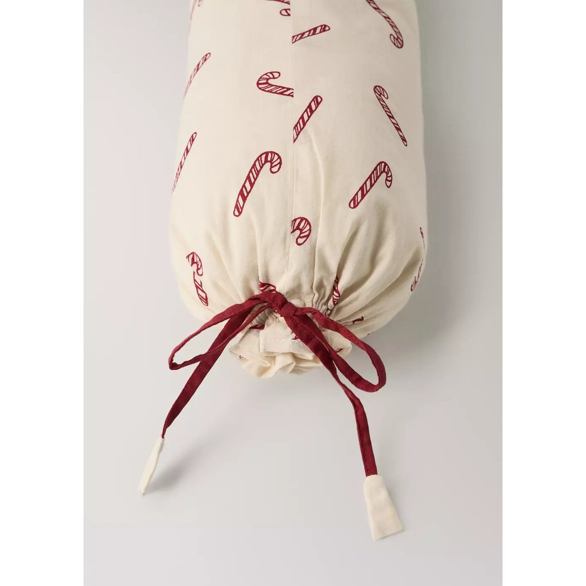 Coussin rond imprimé de Noël rouge, MANGO HOME