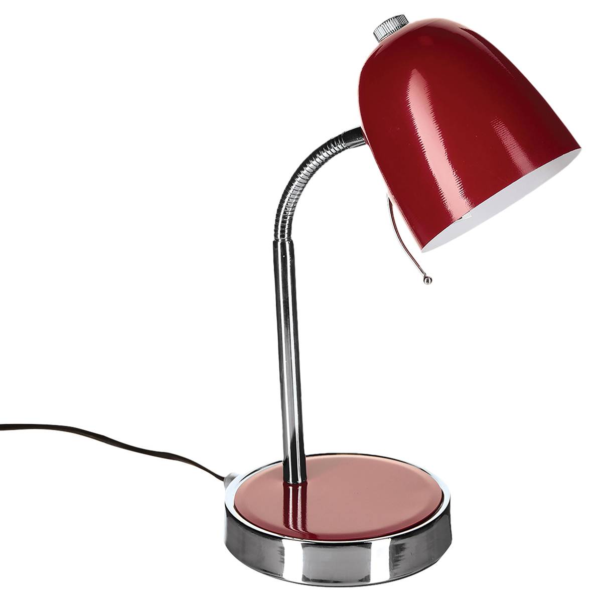 Lampe de bureau métal IZAN rouge, ATMOSPHERA