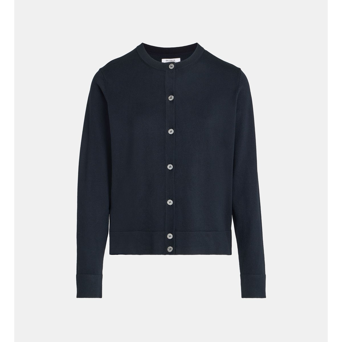 Cardigan nya droit fine maille bleu marine, GALERIES LAFAYETTE
