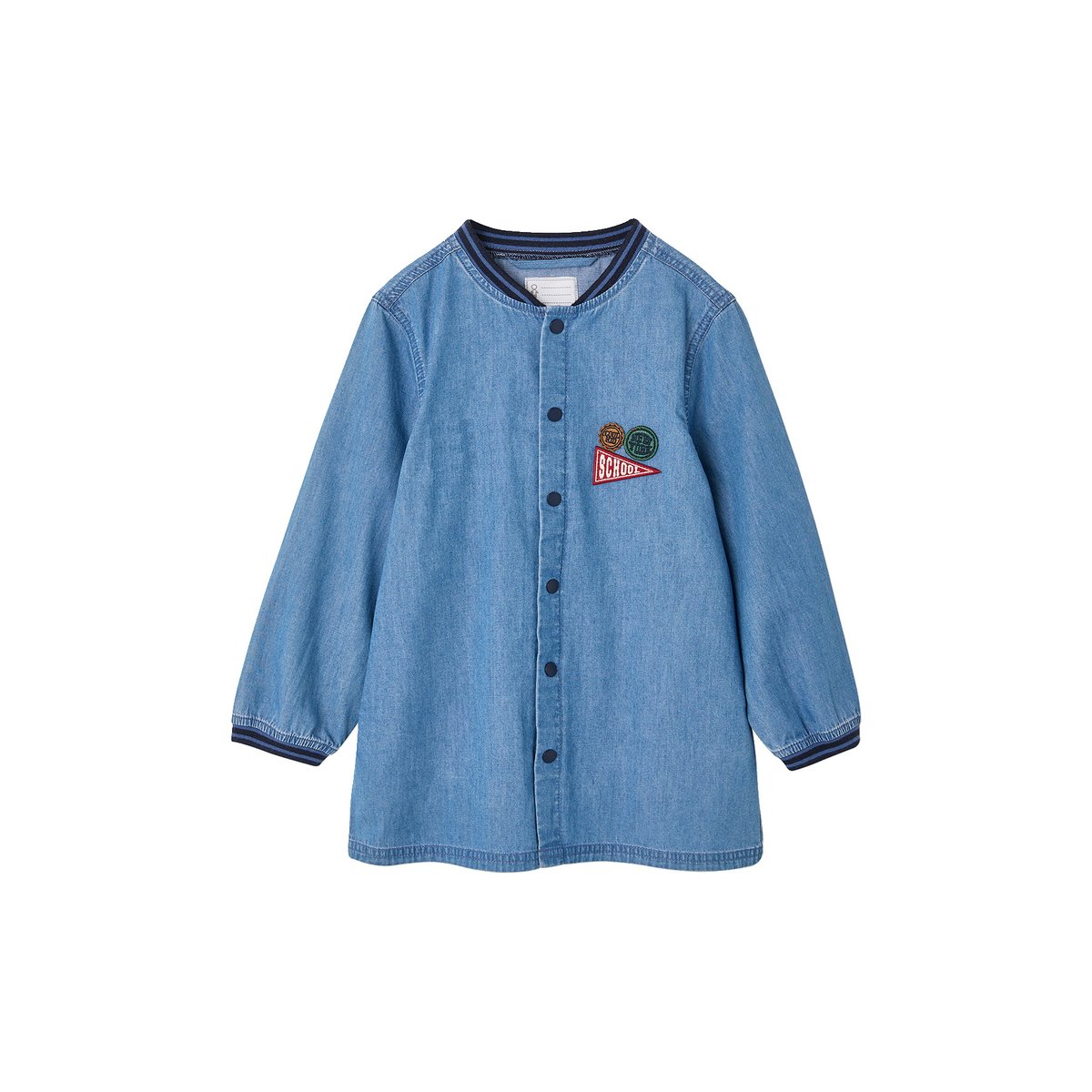 Tablier bleu jean, VERTBAUDET