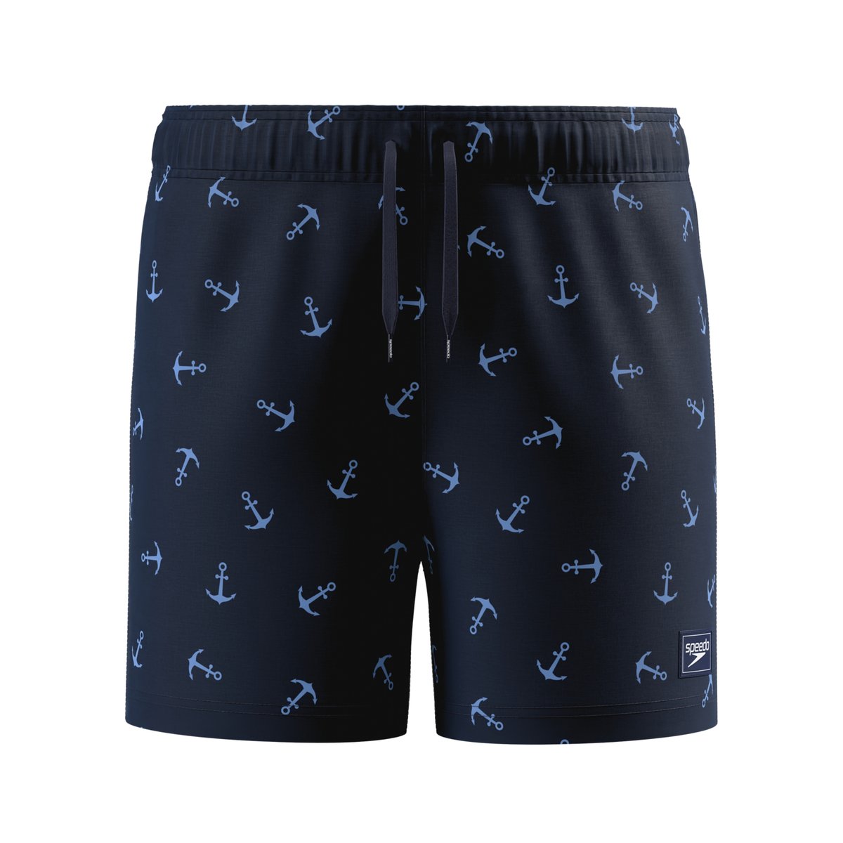 Short de bain à taille élastiquée motif/style ancre VOLLEY bleu marine, SPEEDO