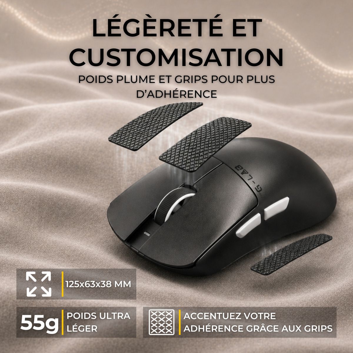 Souris Gamer Sans Fil KULT ELITE M150 couleur unique, THE G-LAB
