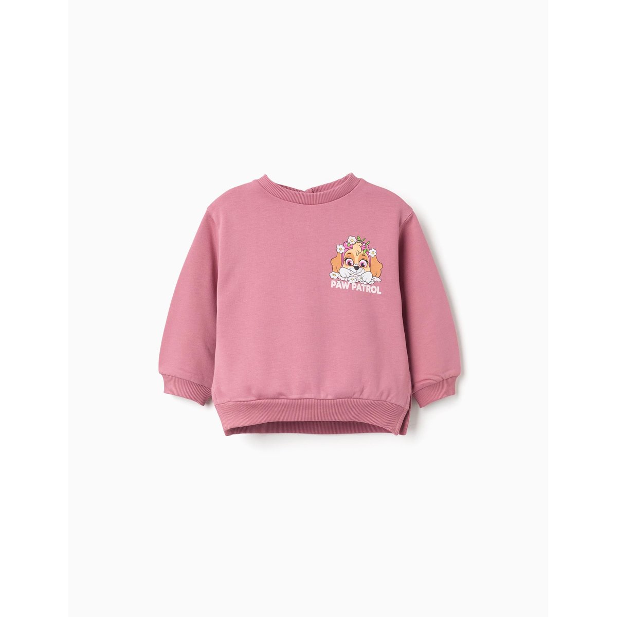 Sweat en coton peigné à imprimé Stella rose foncé, ZIPPY