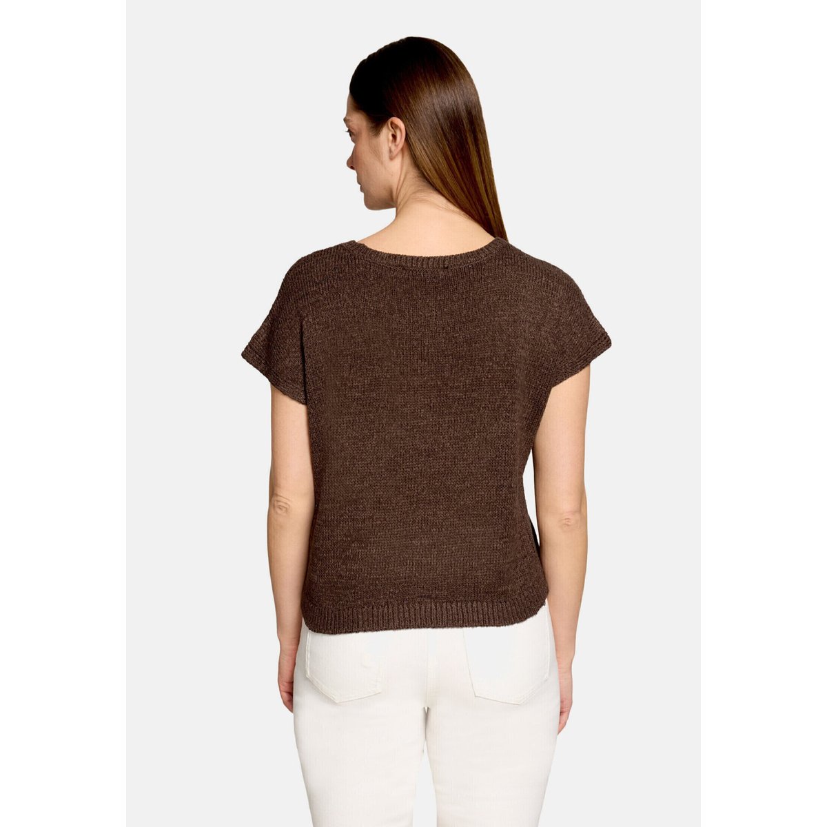 Pull-over en maille à encolure bateau brown, BETTY BARCLAY