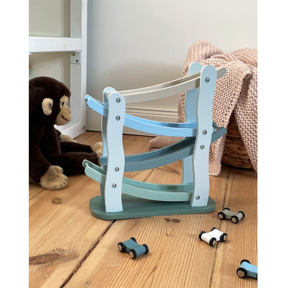 Circuit de course bleu beige, SMALL FOOT COMPANY