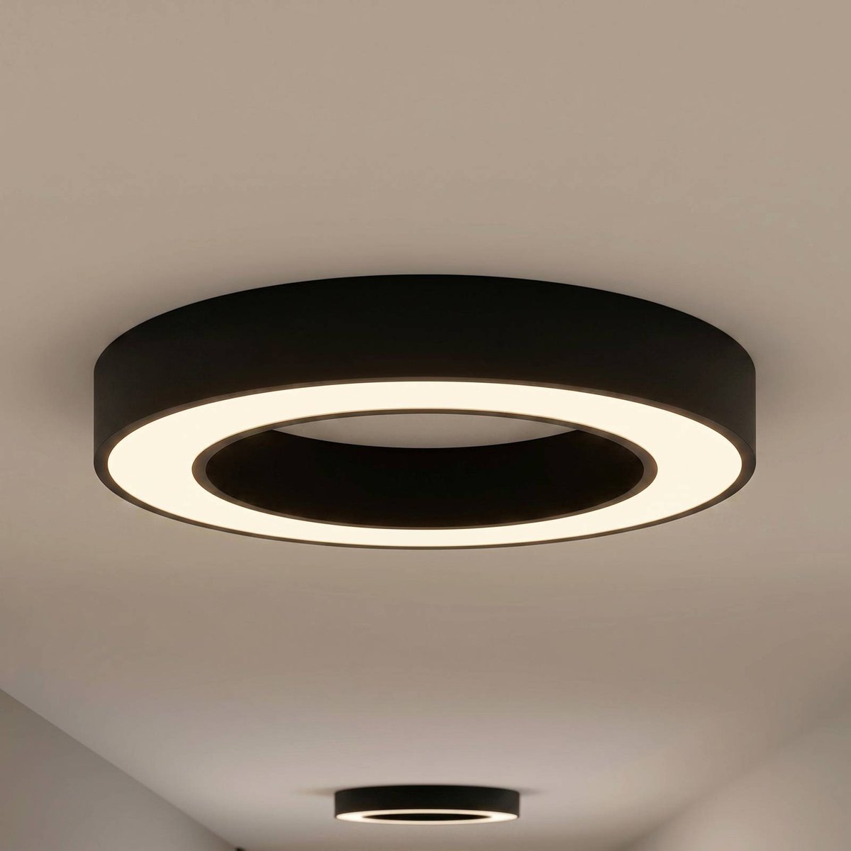 Plafonnier en aluminium moderneLED, Sharelyn noir, ARCCHIO