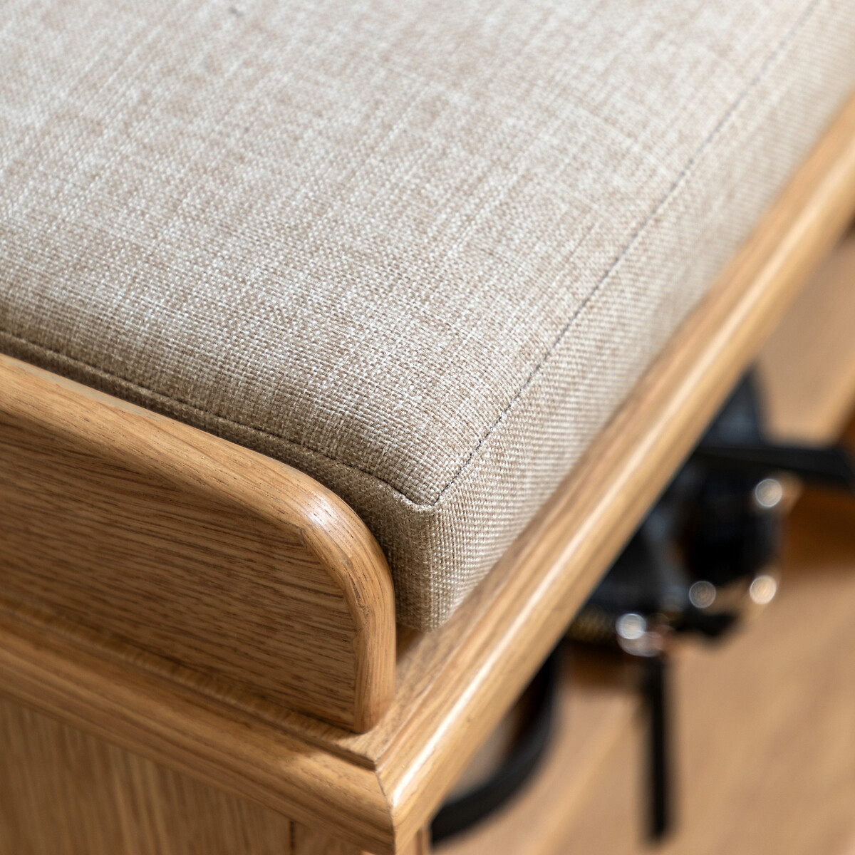 Harriet Oak Hallway Bench light oak wood, SO'HOME