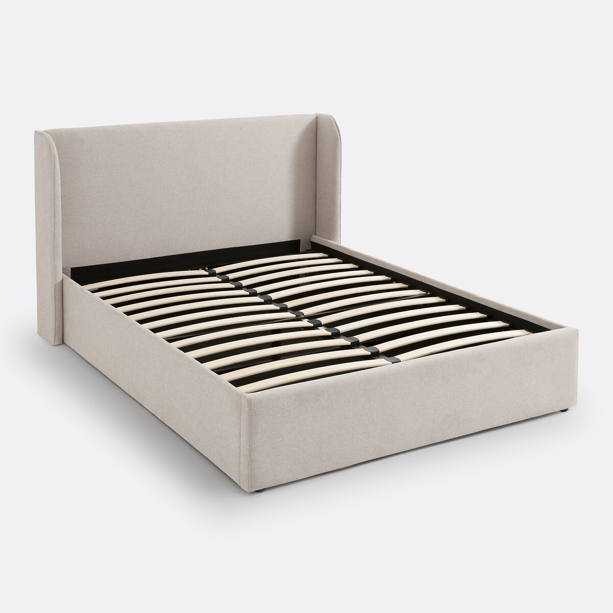 Lit coffre avec sommier relevable, Nasik beige, LA REDOUTE INTERIEURS