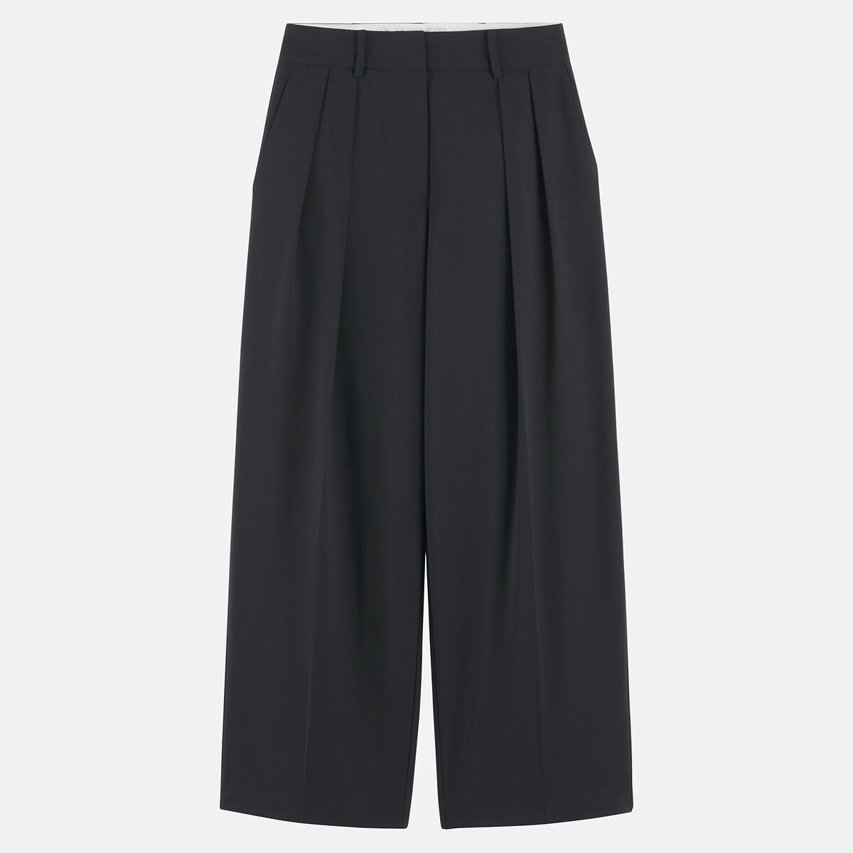 Pantalon large à pinces noir, LA REDOUTE COLLECTIONS