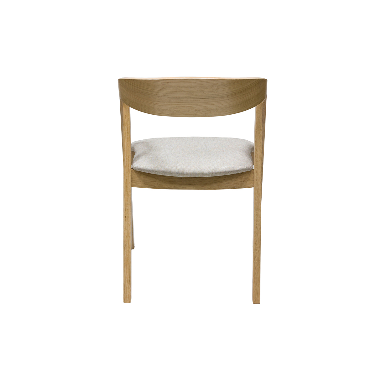 Chaises scandinaves empilables (lot de 2) LOVA chêne clair, MILIBOO