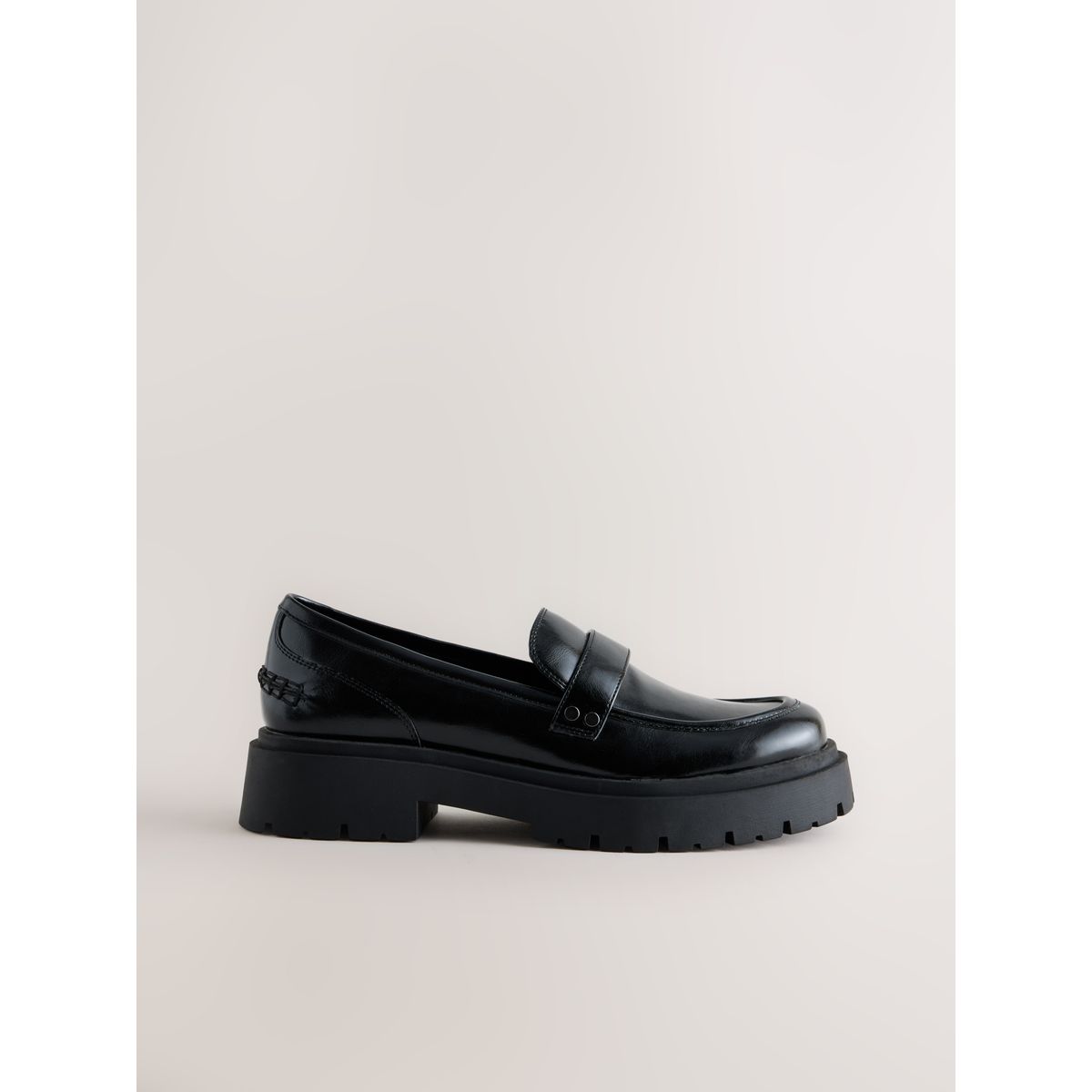 Mocassins à semelle extérieure épaisse noir, NEXT