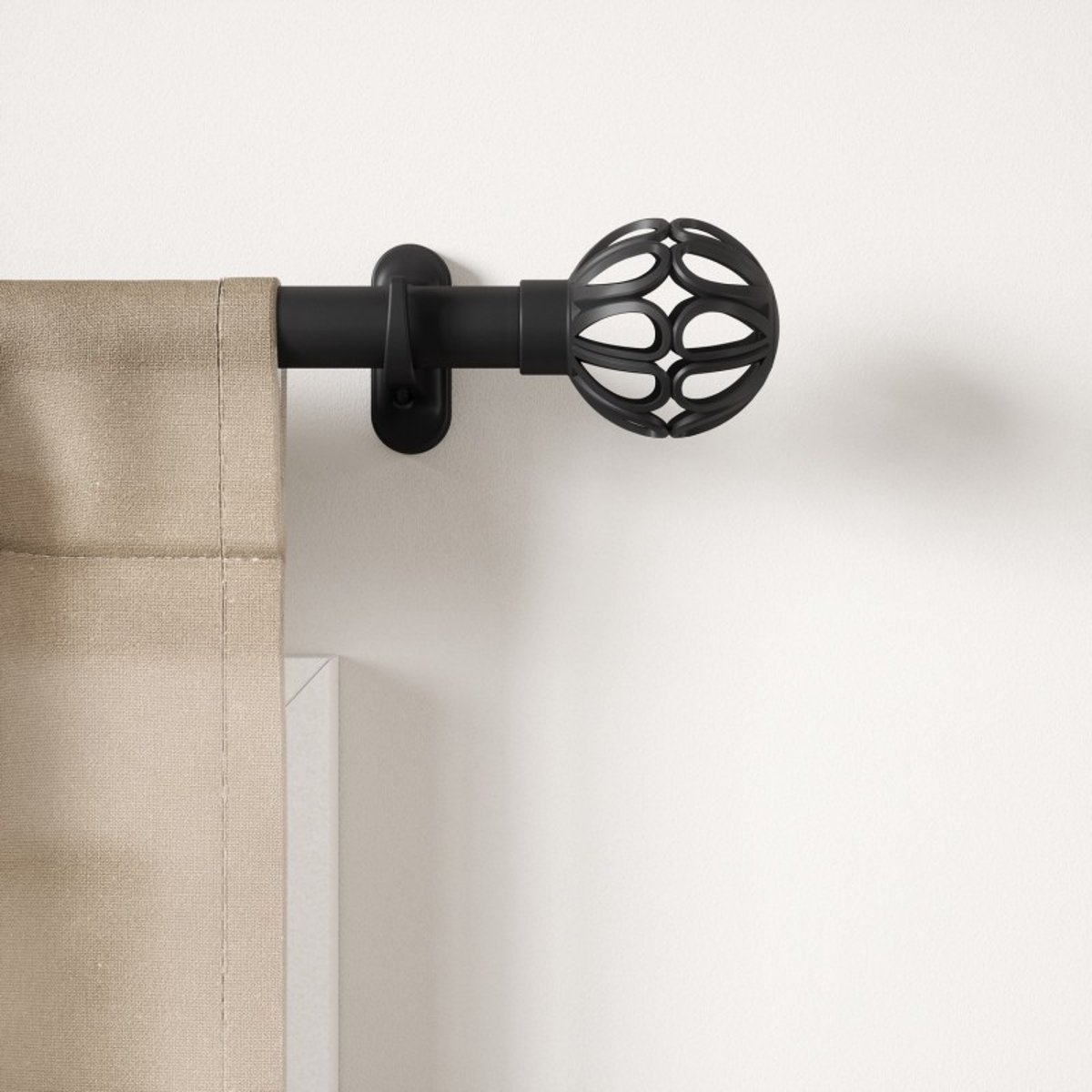 Tringle à rideaux sans percer  Aria Cage Pinpoint noir, UMBRA