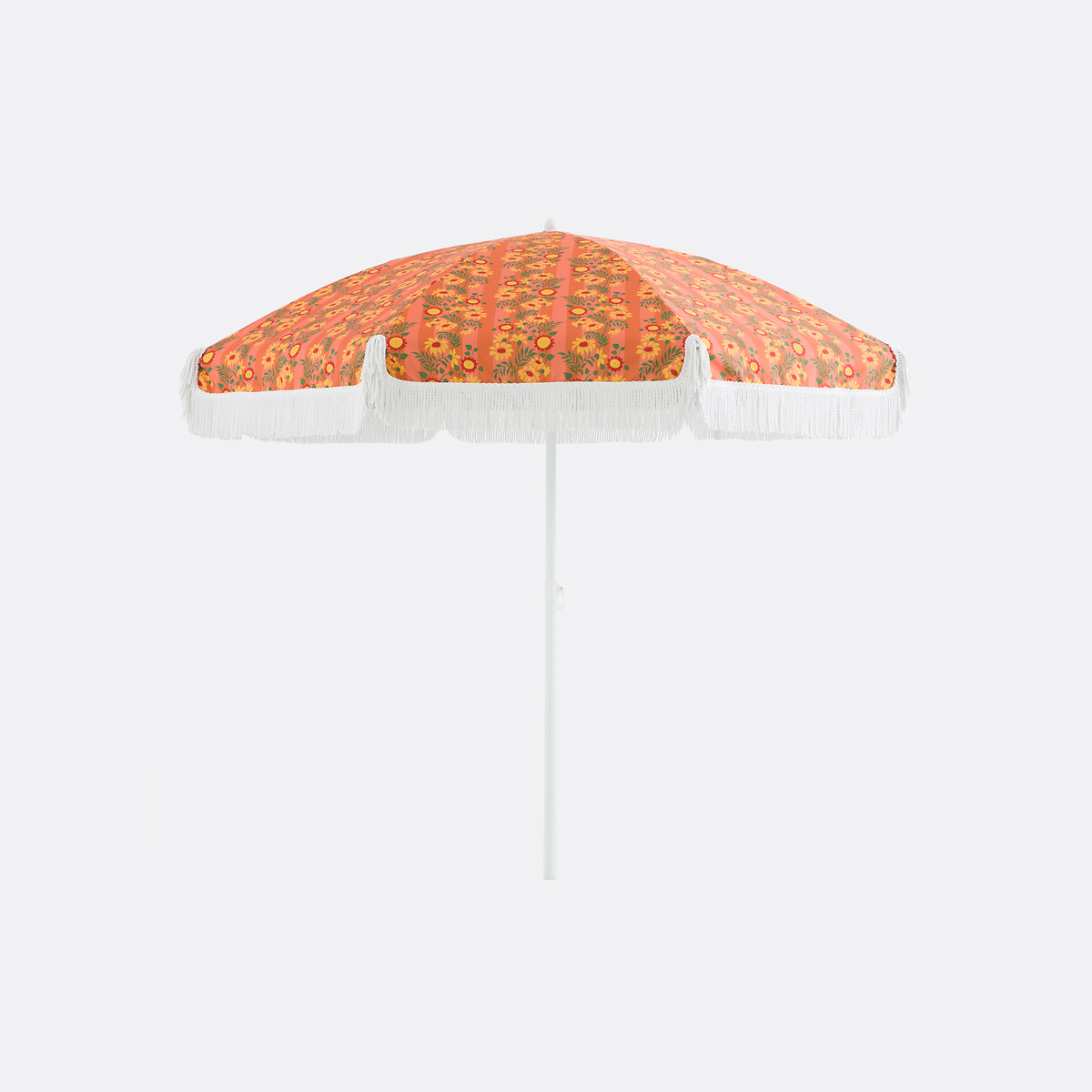 Parasol à franges, tissu avec motif fleurs, VALERIA imprimé fleuri, LA REDOUTE INTERIEURS