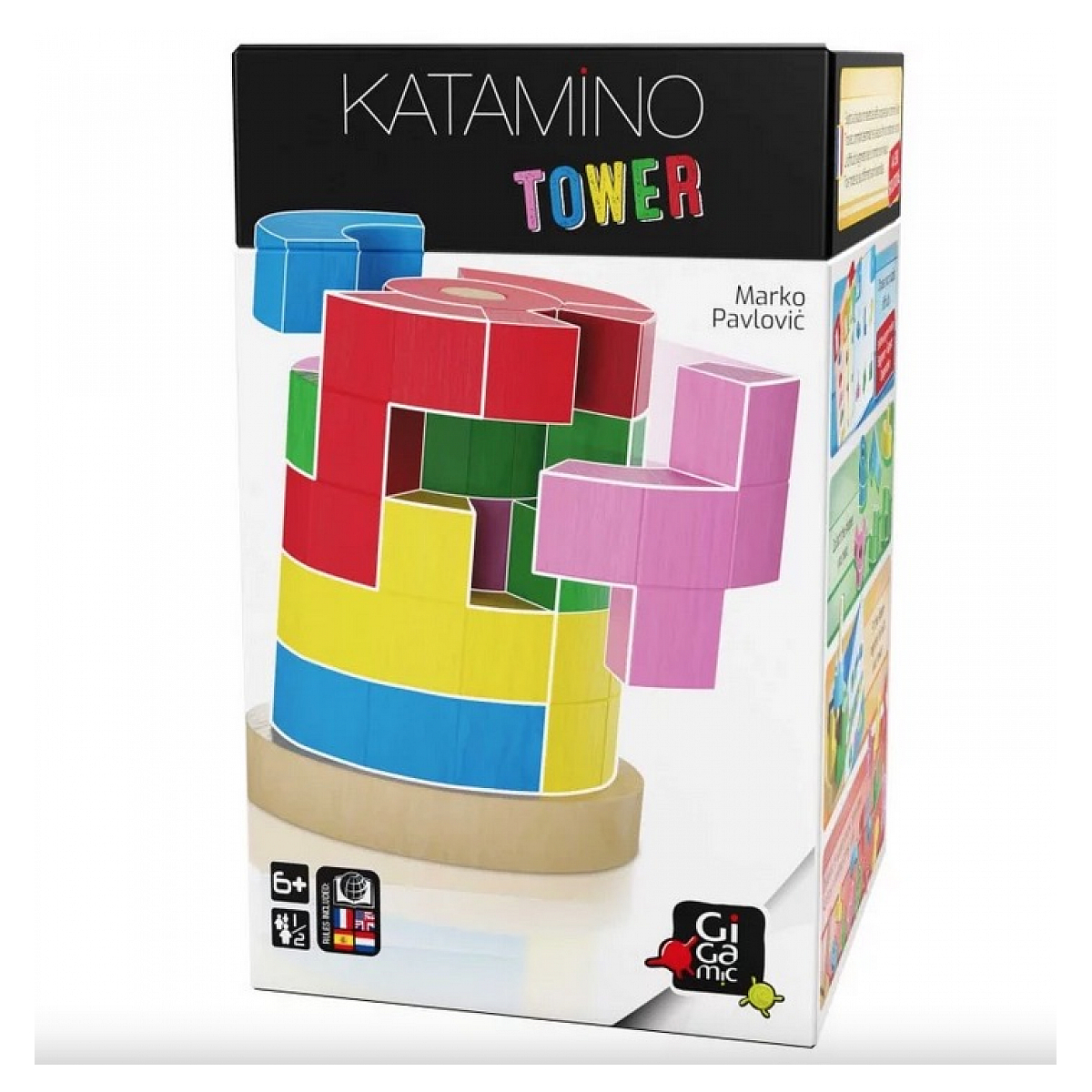 Katamino Tower - Puzzle et casse tete jaune, GIGAMIC