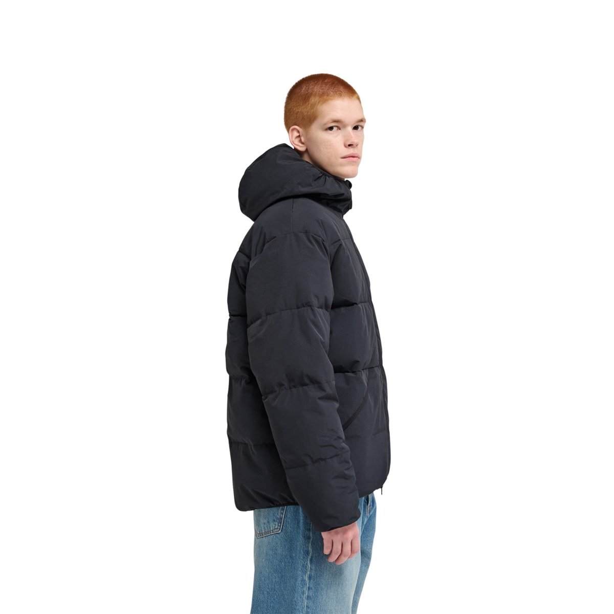 Doudoune HOODED noir flint black, ELEMENT