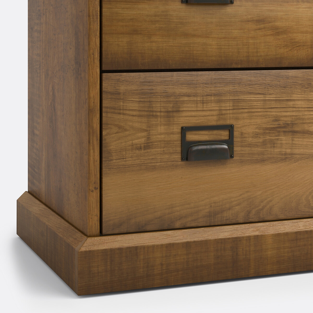 Lindley Solid Pine Chest of 6 Drawers dark wood, LA REDOUTE INTERIEURS