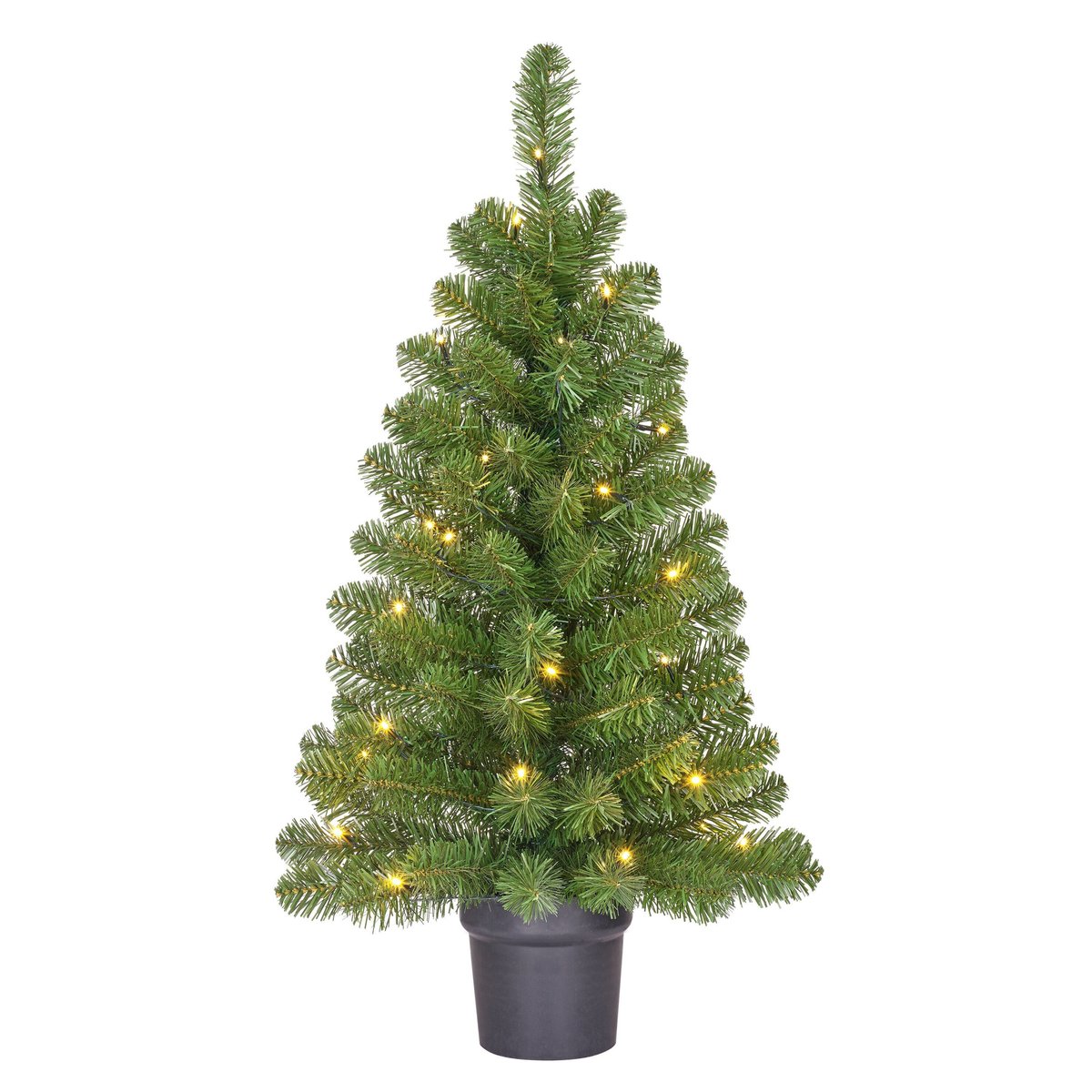 Sapin de Noël artificiel avec LED NORTON vert, BLACK BOX TREES
