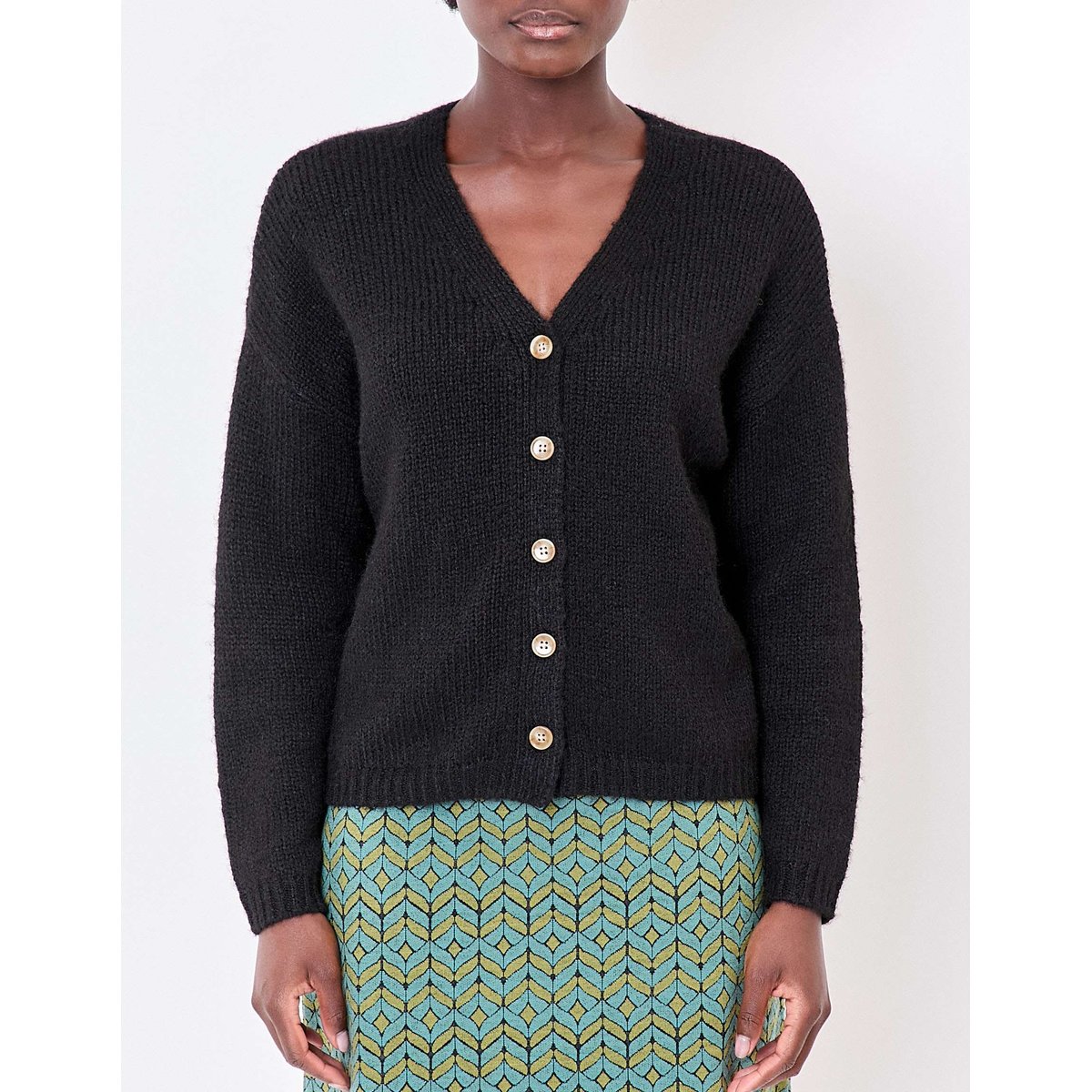Gilet court femme uni APPACHE noir, LA FIANCÉE