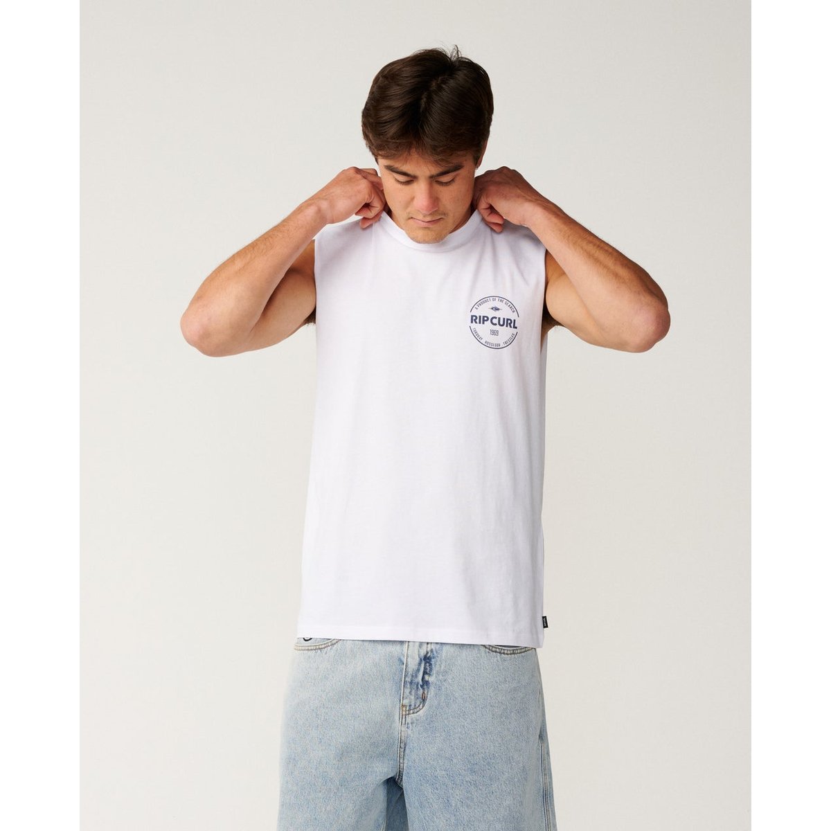 Débardeur STAPLE blanc, RIP CURL