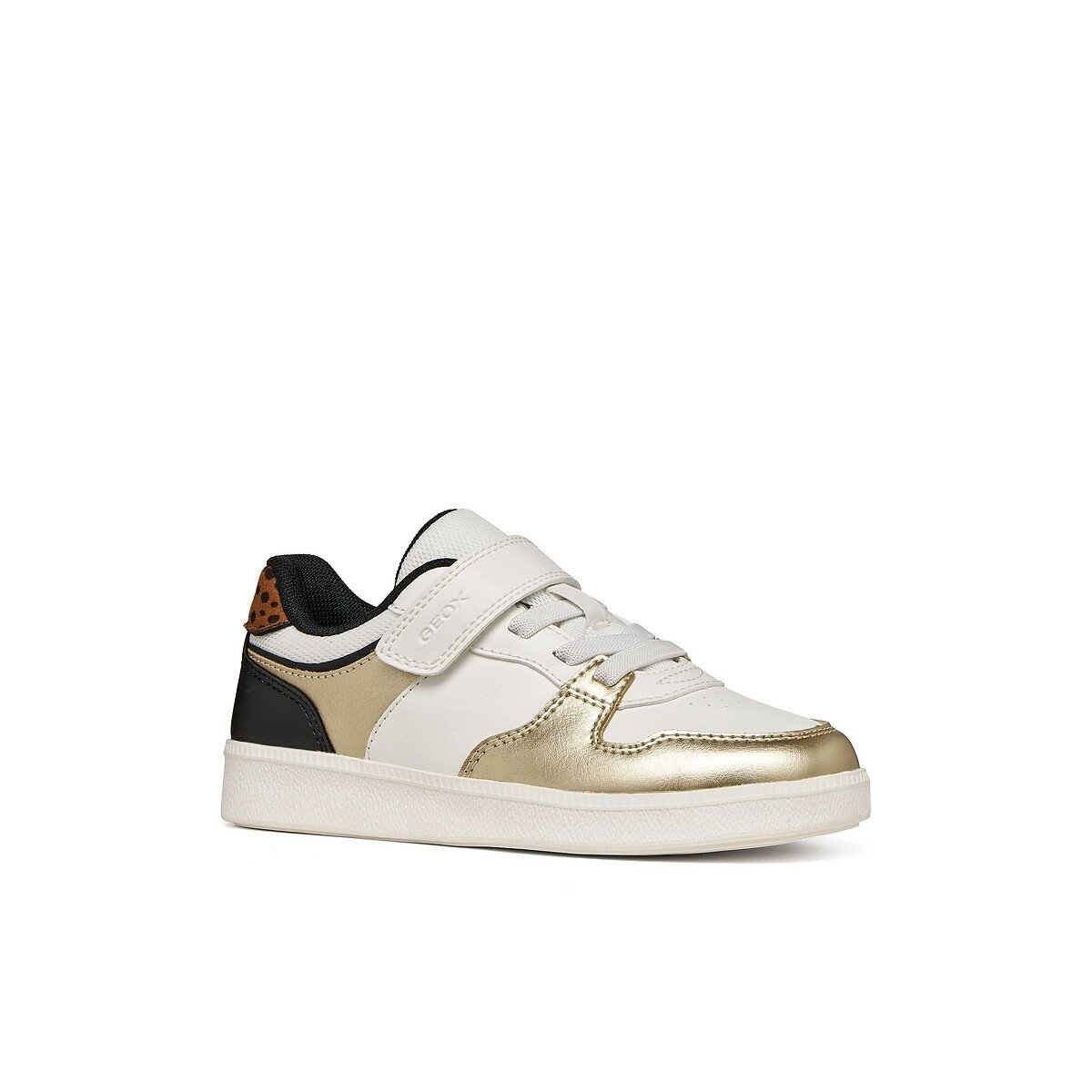Zapatillas bajas transpirables, NEW EMBERLIX blanco/negro/oro, GEOX