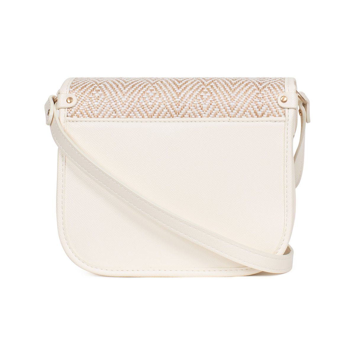 Sac porté travers CAPRI blanc, HEXAGONA