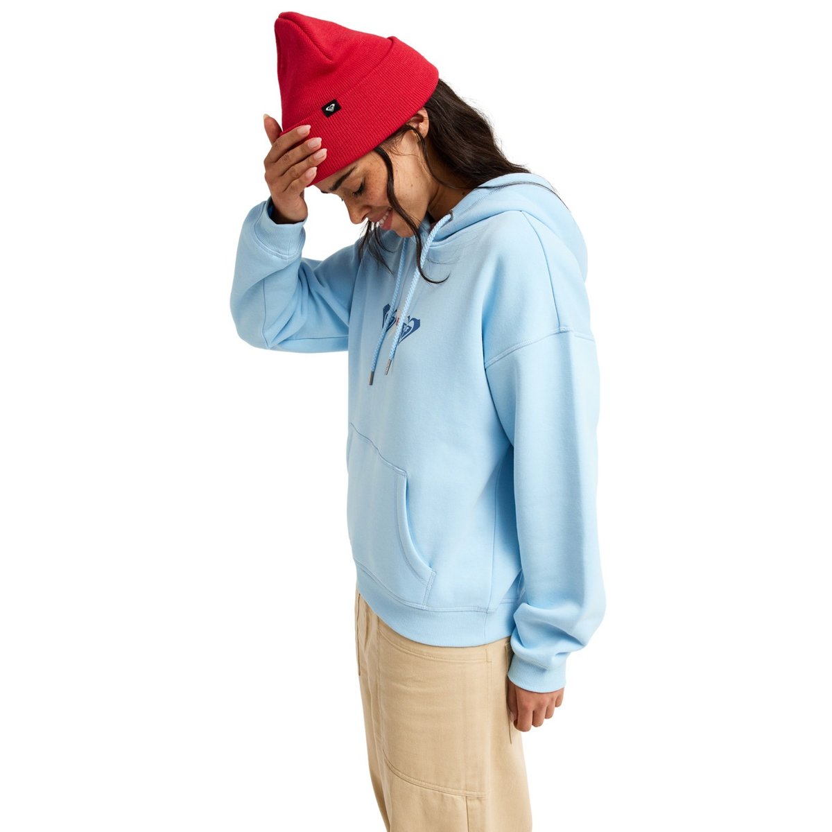 Sweat capuche décontracté PERFECT PLACE BRUSHED. bleu cerulean, ROXY