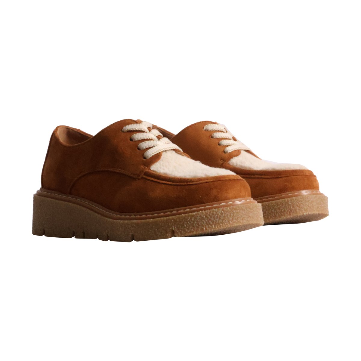 Derbies à Lacets camel, THE DIVINE FACTORY