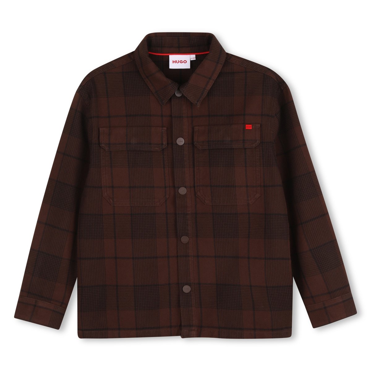 Chemise manches longues chicory coffee, HUGO KIDSWEAR