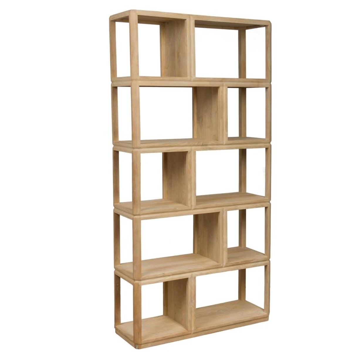 Bibliothèque en manguier H200 cm Salomon marron, AMADEUS