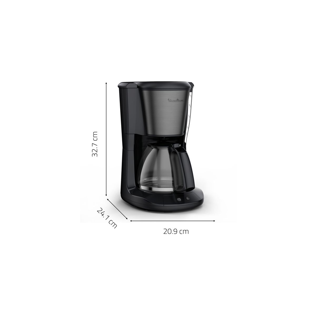 Cafetière filtre FG5S08E0 Subito Noir couleur unique, MOULINEX