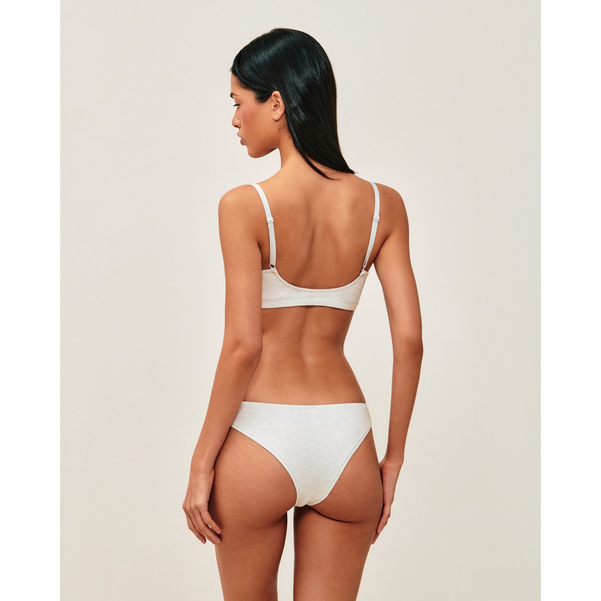 Tanga coton biologique COTONIZ gris clair, UNDIZ
