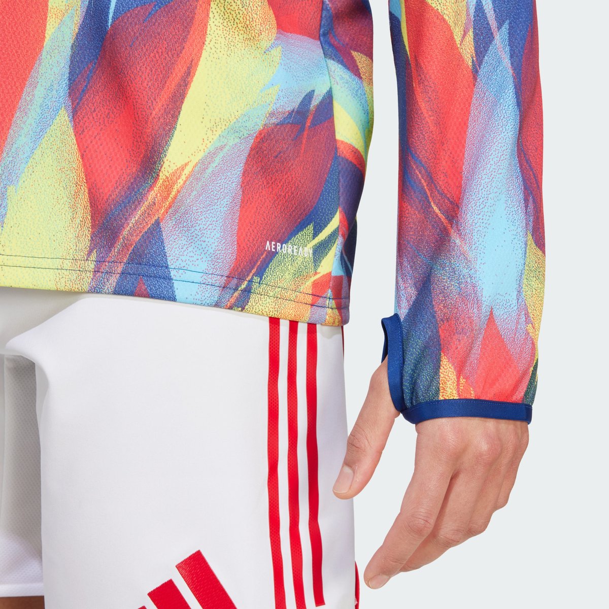 Haut D'échauffement Chaud Arsenal 25/26 victory blue / pure ruby / bright yellow / bright cyan, adidas Performance