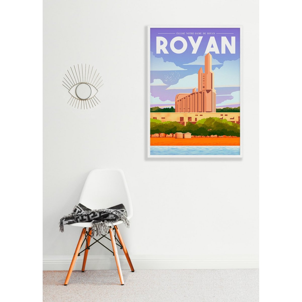 Affiche ville Royan blanc, L'AFFICHERIE