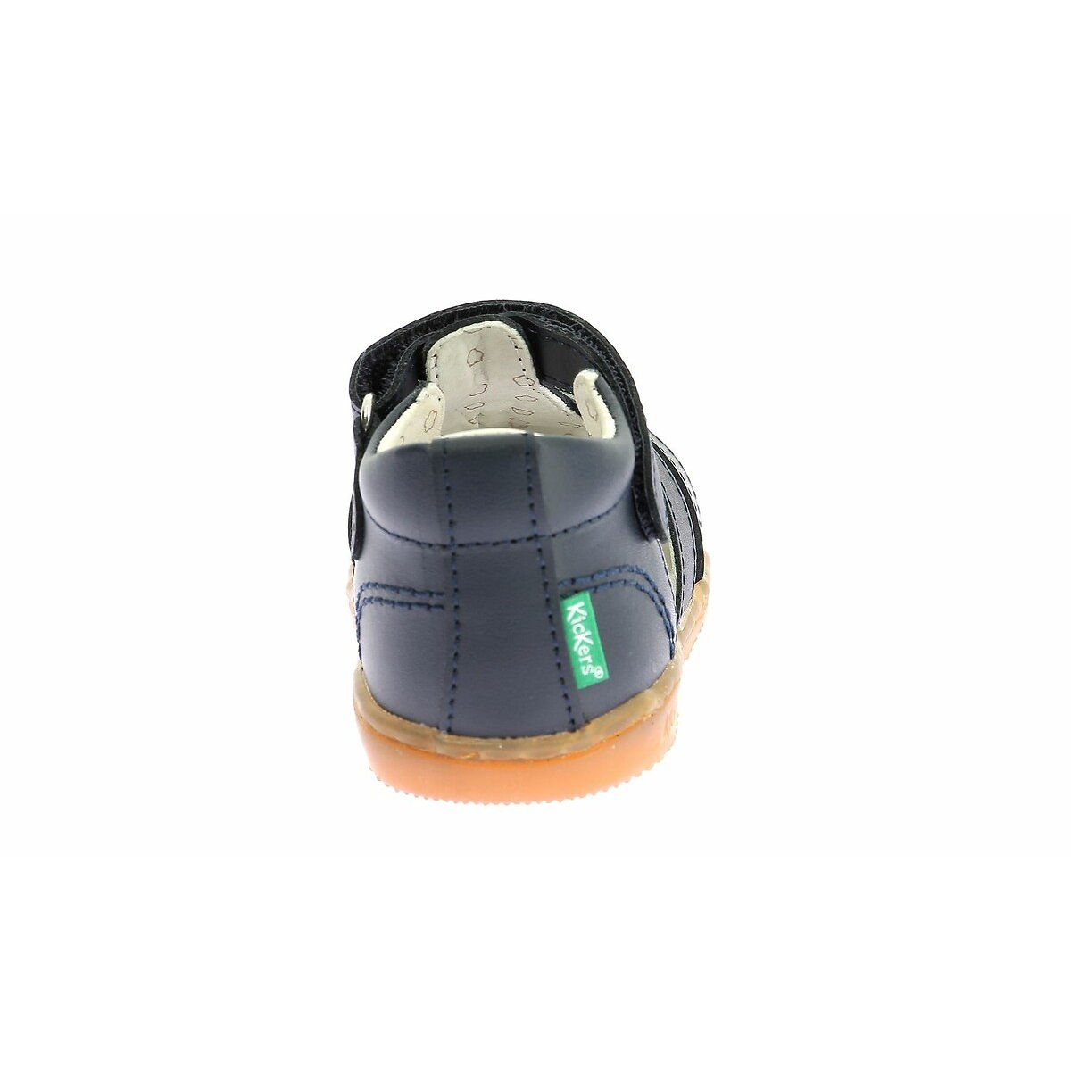 Sandalias cerradas de piel Kick Flo azul marino, KICKERS