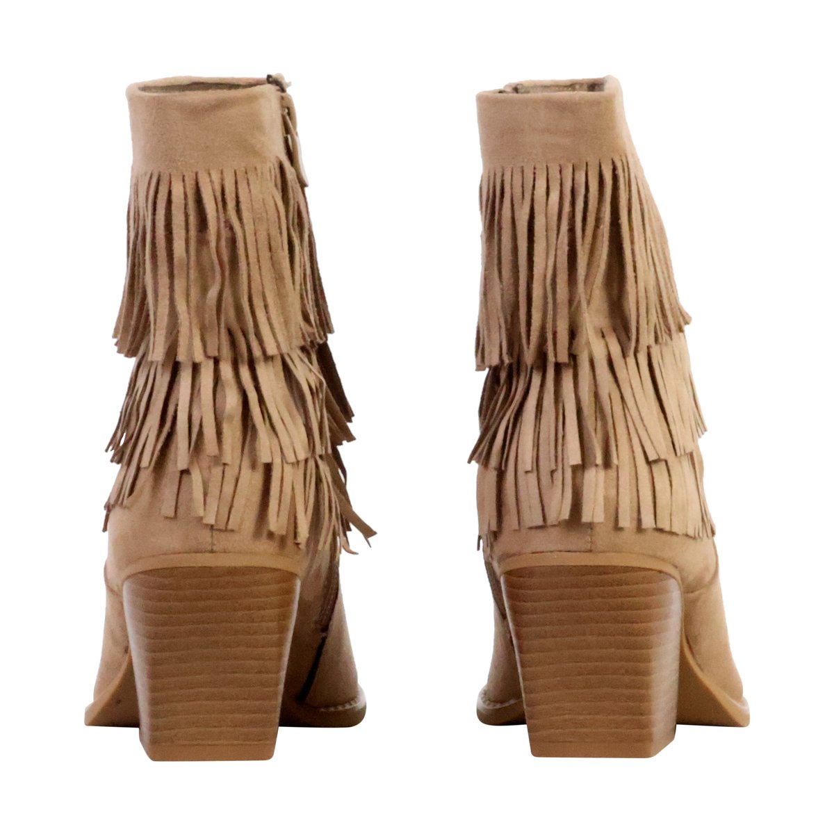 Bottines à Zip beige, ENZA NUCCI